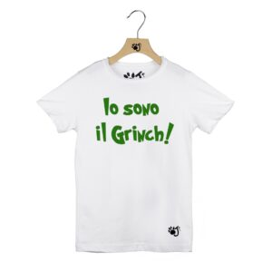 IO SONO IL GRINCH BAMBINO BIANCO copia IO SONO IL GRINCH